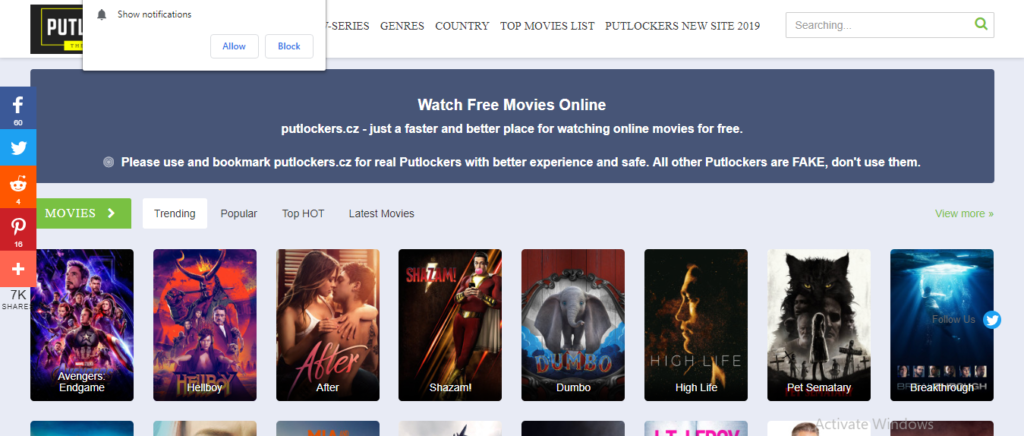Best Websites to download movies 