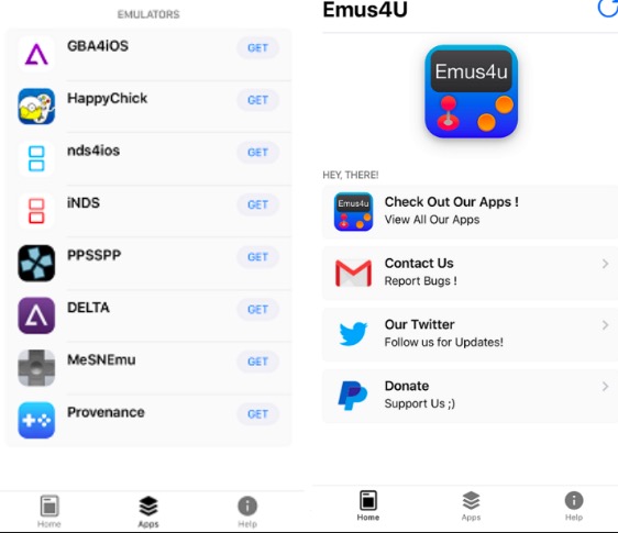 Emus4u App UI