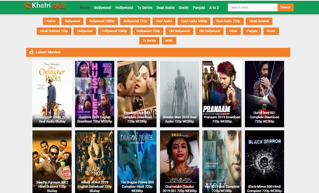 movie websites in india